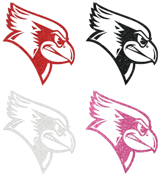 Illinois State Redbirds Metallic Sparkle Team Logo Premium DieCut Vinyl Decal PICK COLOR & SIZE