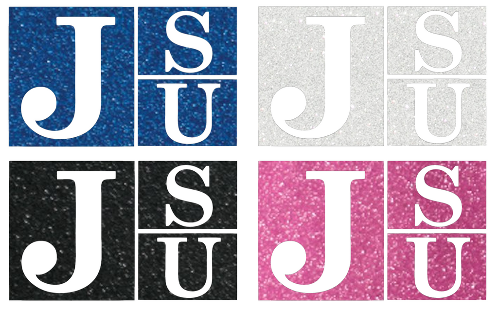 Jackson State Tigers Metallic Sparkle Team Logo Premium DieCut Vinyl Decal PICK COLOR & SIZE