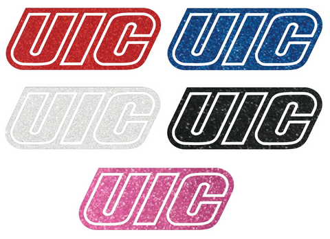 Illinois Chicago Flames Metallic Sparkle Team Logo Premium DieCut Vinyl Decal PICK COLOR & SIZE