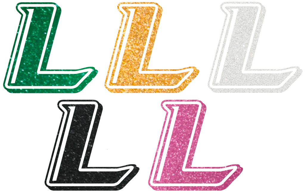 Le Moyne Dolphins Metallic Sparkle L Logo Premium DieCut Vinyl Decal PICK COLOR & SIZE