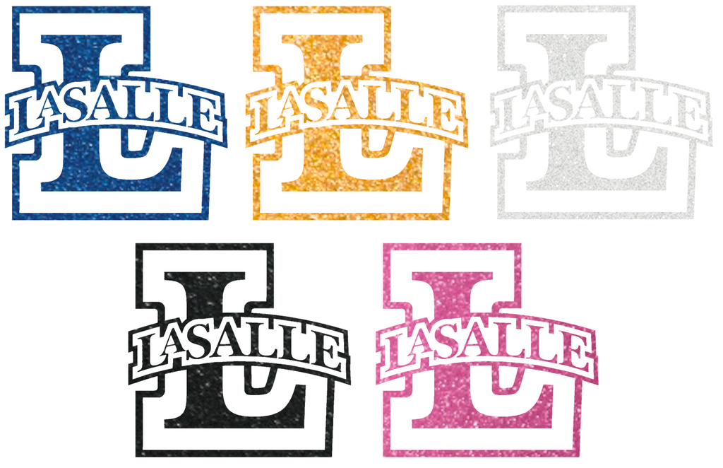 La Salle Explorers Metallic Sparkle Team Logo Premium DieCut Vinyl Decal PICK COLOR & SIZE