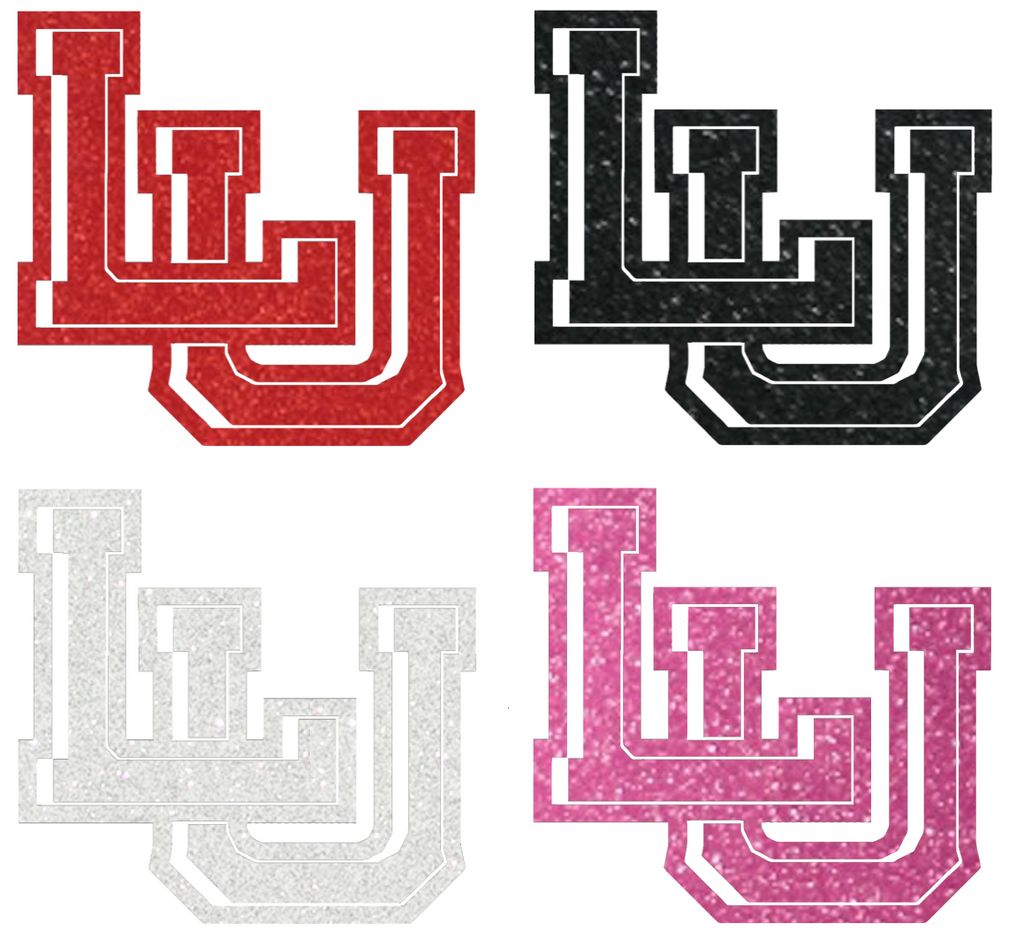 Lamar Cardinals Metallic Sparkle LU Logo Premium DieCut Vinyl Decal PICK COLOR & SIZE