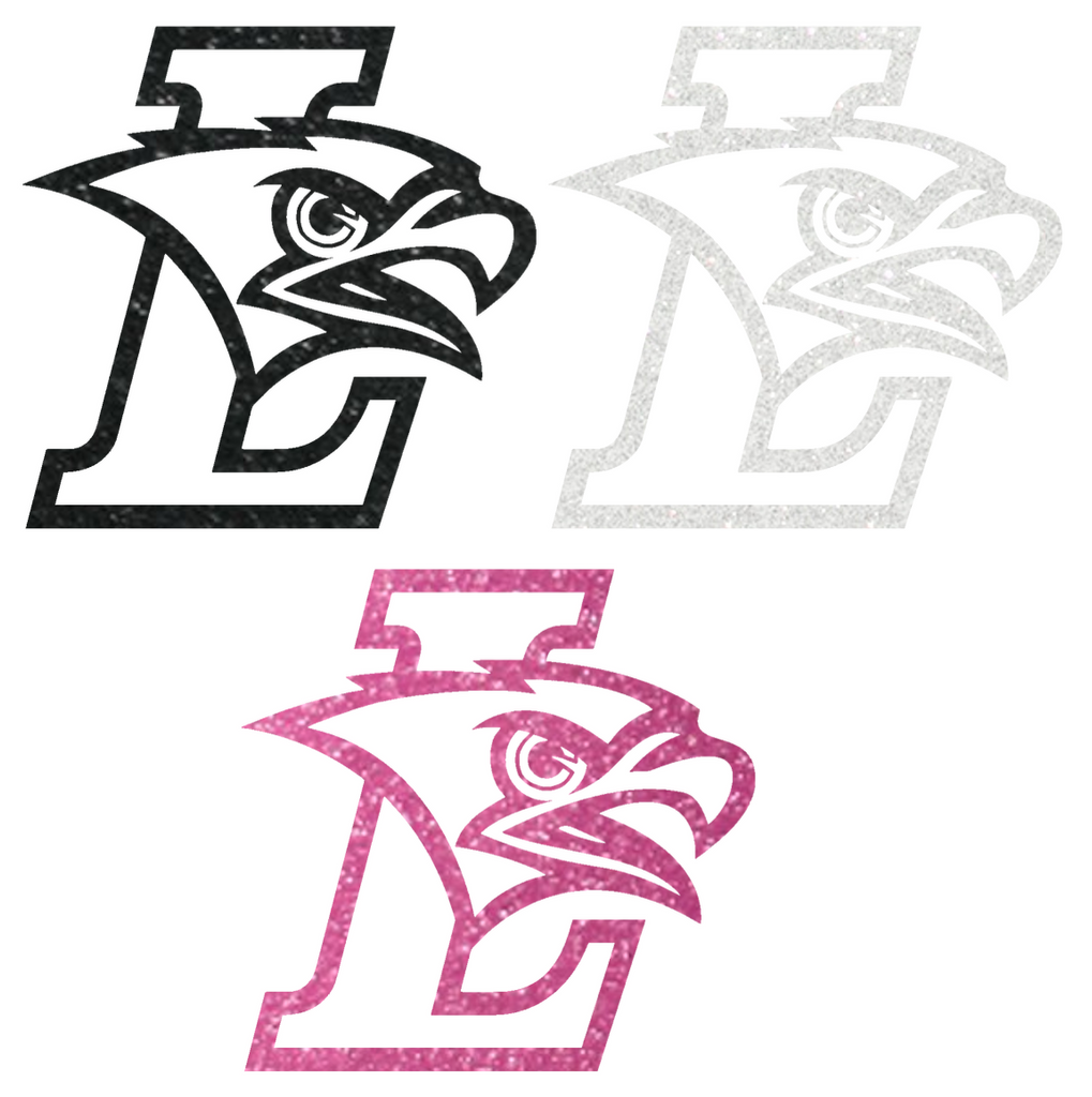 Lehigh Mountain Hawks Metallic Sparkle Team Logo Premium DieCut Vinyl Decal PICK COLOR & SIZE