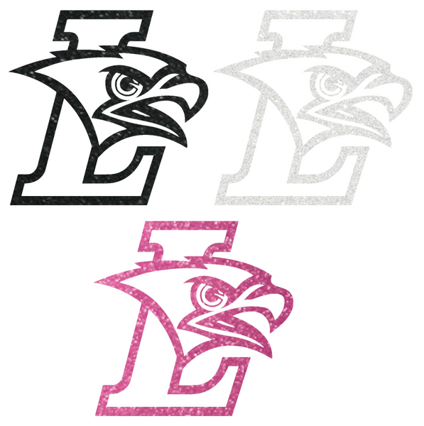 Lehigh Mountain Hawks Metallic Sparkle Team Logo Premium DieCut Vinyl Decal PICK COLOR & SIZE