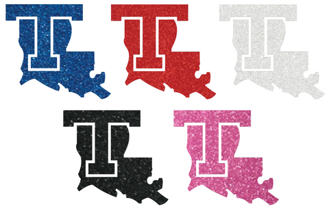 Louisiana Tech Bulldogs Metallic Sparkle Team Logo Premium DieCut Vinyl Decal PICK COLOR & SIZE