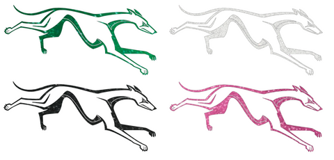 Loyola Maryland Greyhounds Metallic Sparkle Mascot Logo Premium DieCut Vinyl Decal PICK COLOR & SIZE