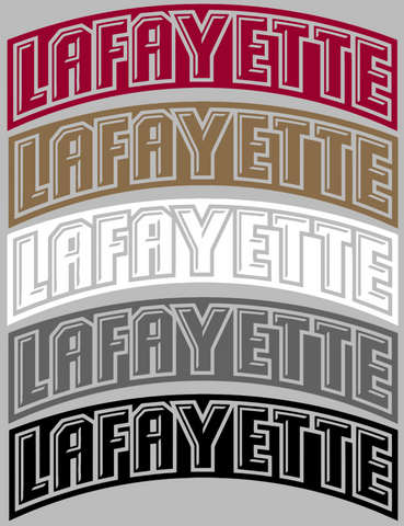 Lafayette Leopards Team Name Logo Premium DieCut Vinyl Decal PICK COLOR & SIZE