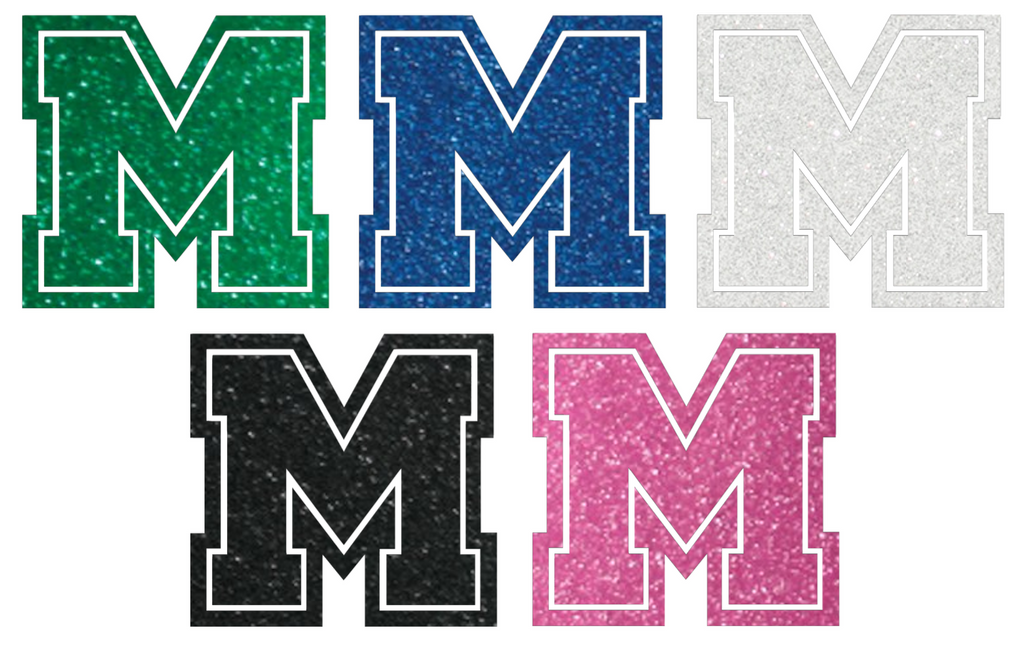 Mercyhurst Lakers Metallic Sparkle M Logo Premium DieCut Vinyl Decal PICK COLOR & SIZE