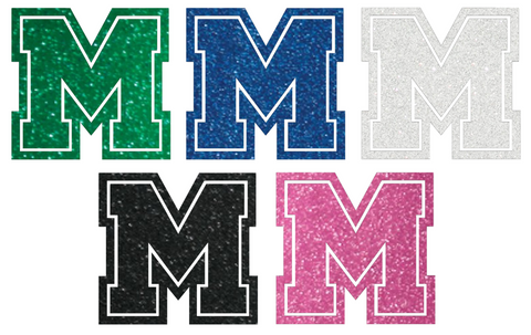 Mercyhurst Lakers Metallic Sparkle M Logo Premium DieCut Vinyl Decal PICK COLOR & SIZE