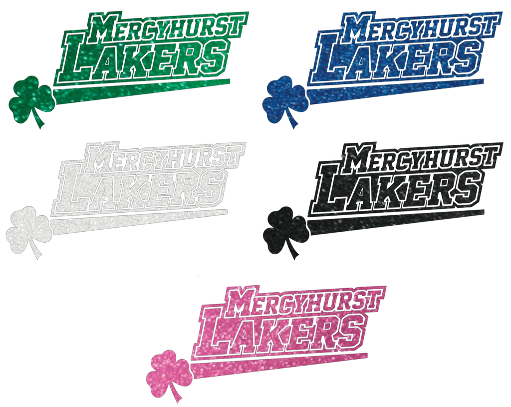 Mercyhurst Lakers Metallic Sparkle Team Logo Premium DieCut Vinyl Decal PICK COLOR & SIZE