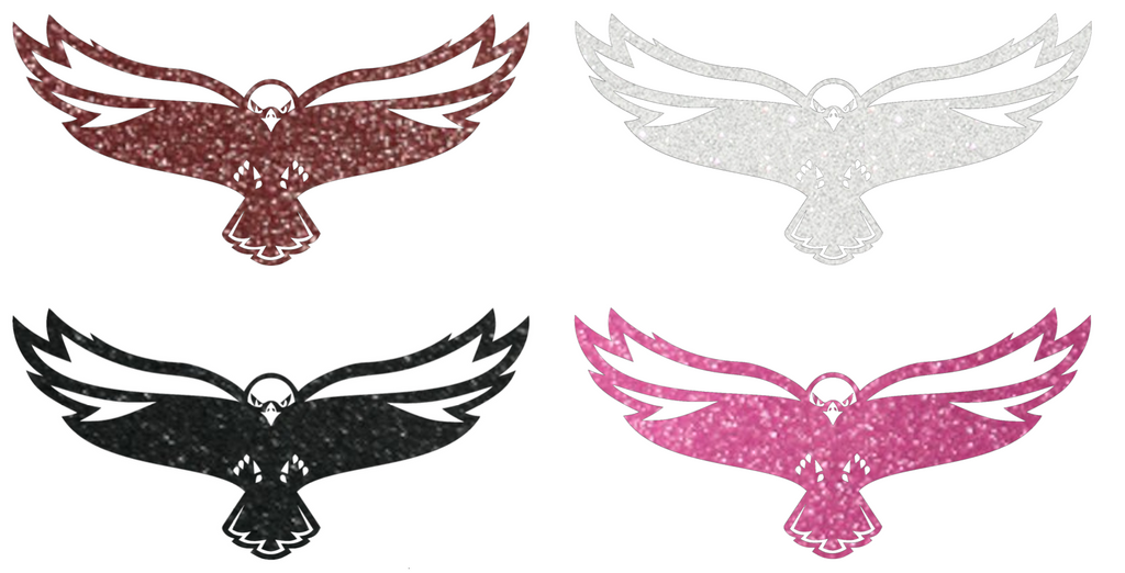 Maryland Eastern Shore Hawks Metallic Sparkle Team Logo Premium DieCut Vinyl Decal PICK COLOR & SIZE