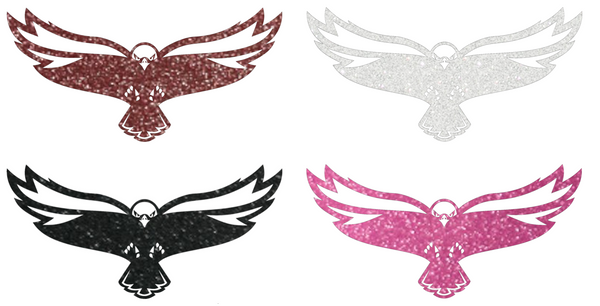 Maryland Eastern Shore Hawks Metallic Sparkle Team Logo Premium DieCut Vinyl Decal PICK COLOR & SIZE