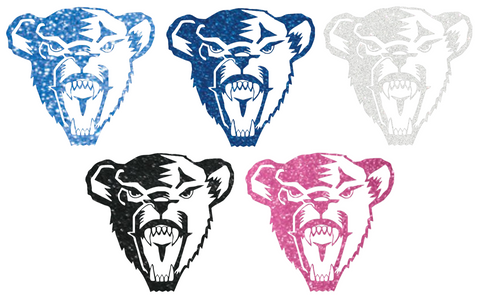 Maine Black Bears Main Logo GROUP Metallic Sparkle Mascot Logo Premium DieCut Vinyl Decal PICK COLOR & SIZE