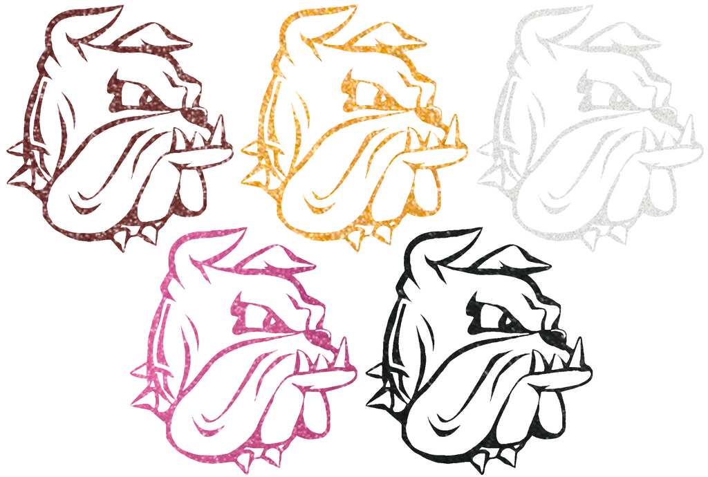 Minnesota Duluth Bulldogs Metallic Sparkle Team Logo Premium DieCut Vinyl Decal PICK COLOR & SIZE