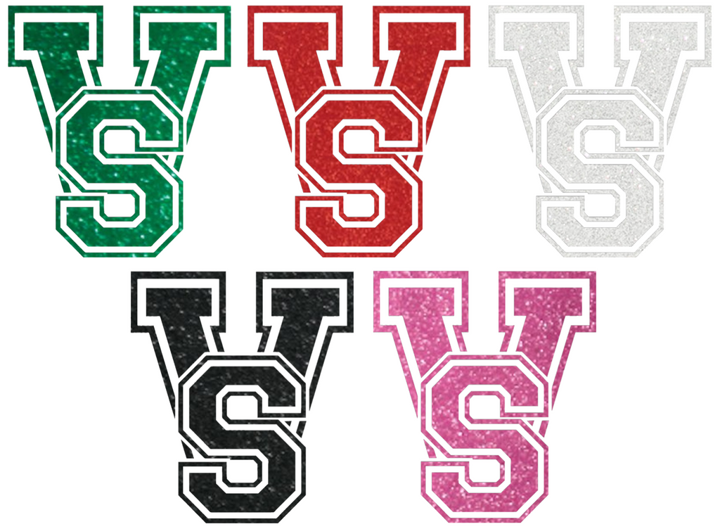 Mississippi Valley State Delta Devils Metallic Sparkle VS Logo Premium DieCut Vinyl Decal PICK COLOR & SIZE