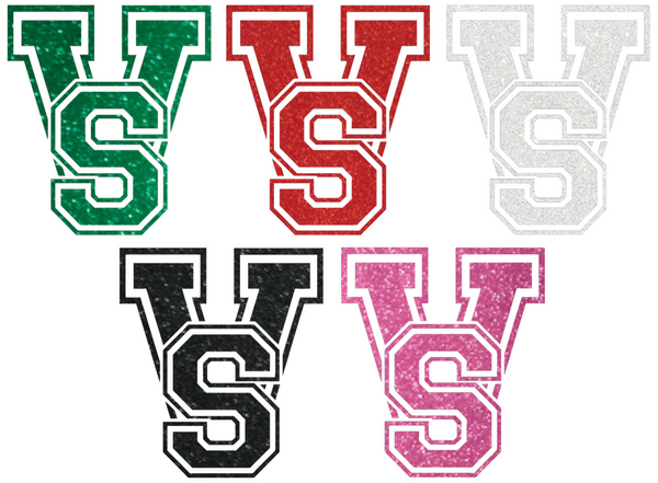 Mississippi Valley State Delta Devils Metallic Sparkle VS Logo Premium DieCut Vinyl Decal PICK COLOR & SIZE