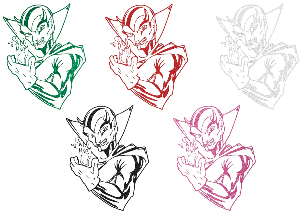 Mississippi Valley State Delta Devils Metallic Sparkle Team Logo Premium DieCut Vinyl Decal PICK COLOR & SIZE