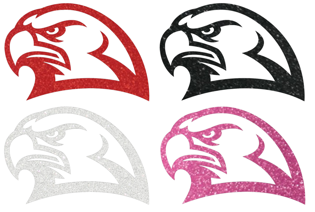 Miami Ohio Redhawks Metallic Sparkle Mascot Logo Premium DieCut Vinyl Decal PICK COLOR & SIZE