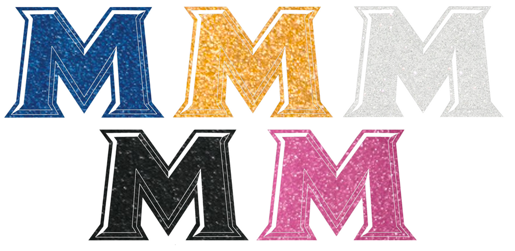 Mount Saint Marys Mountaineers Metallic Sparkle M Logo Premium DieCut Vinyl Decal PICK COLOR & SIZE