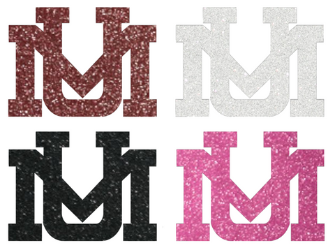 Montana Grizzlies Metallic Sparkle UM Logo Premium DieCut Vinyl Decal PICK COLOR & SIZE