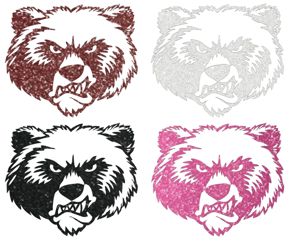 Montana Grizzlies Metallic Sparkle Alternate Logo Premium DieCut Vinyl Decal PICK COLOR & SIZE