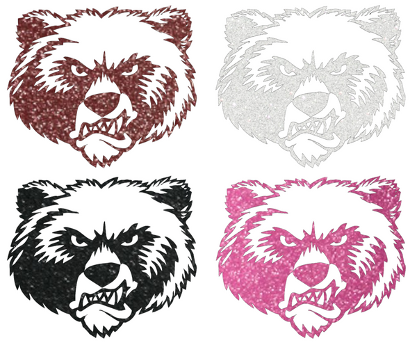 Montana Grizzlies Metallic Sparkle Alternate Logo Premium DieCut Vinyl Decal PICK COLOR & SIZE