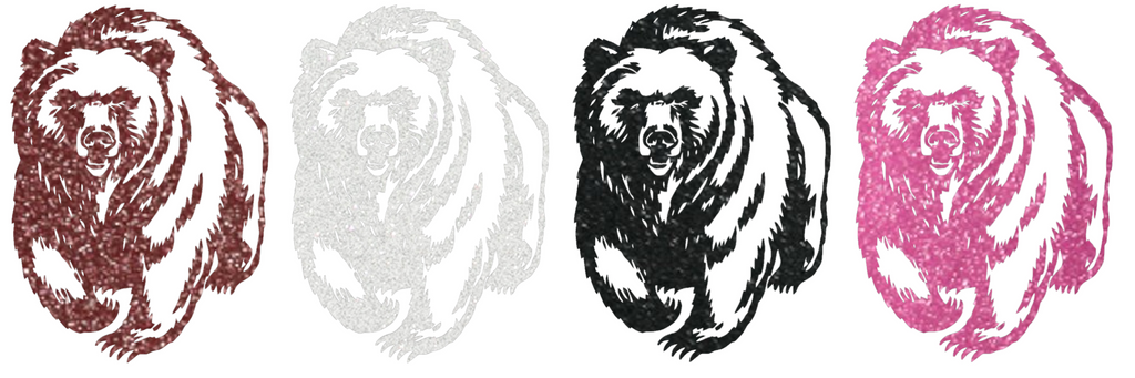 Montana Grizzlies Metallic Sparkle Team Logo Premium DieCut Vinyl Decal PICK COLOR & SIZE