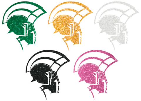 Norfolk State Spartans Metallic Sparkle Team Logo Premium DieCut Vinyl Decal PICK COLOR & SIZE