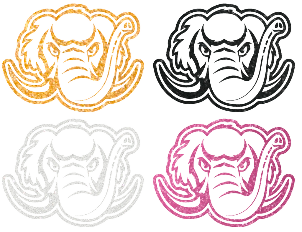 Purdue Fort Wayne Mastodons Metallic Sparkle Team Logo Premium DieCut Vinyl Decal PICK COLOR & SIZE