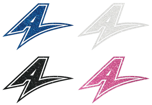 North Carolina Asheville Bulldogs Metallic Sparkle A Logo Premium DieCut Vinyl Decal PICK COLOR & SIZE