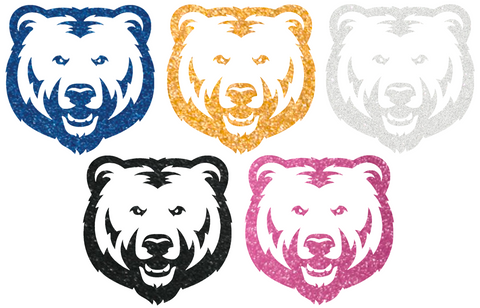 Northern Colorado Bears Metallic Sparkle Mascot Logo Premium DieCut Vinyl Decal PICK COLOR & SIZE