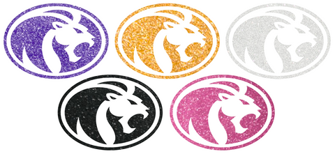 North Alabama Lions Metallic Sparkle Team Logo Premium DieCut Vinyl Decal PICK COLOR & SIZE