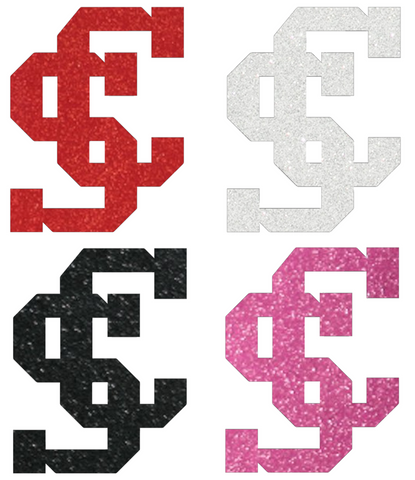Santa Clara Broncos Metallic Sparkle Team Logo Premium DieCut Vinyl Decal PICK COLOR & SIZE