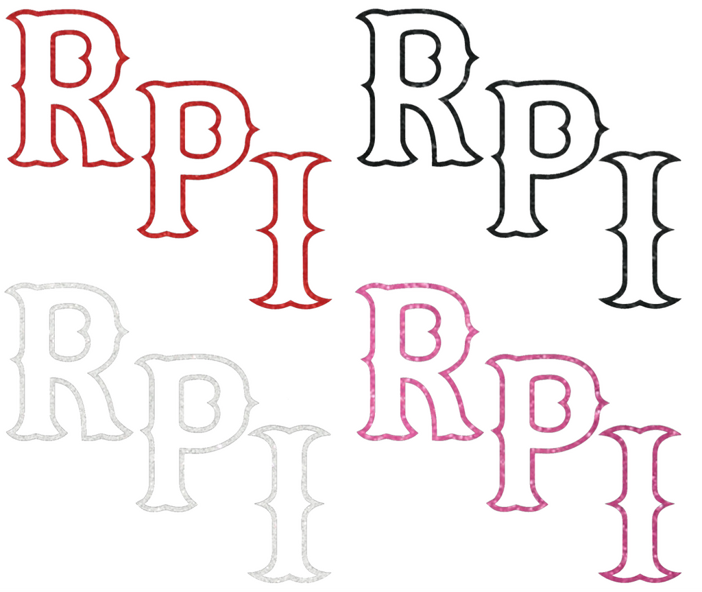RPI Engineers Metallic Sparkle Alternate Logo Premium DieCut Vinyl Decal PICK COLOR & SIZE
