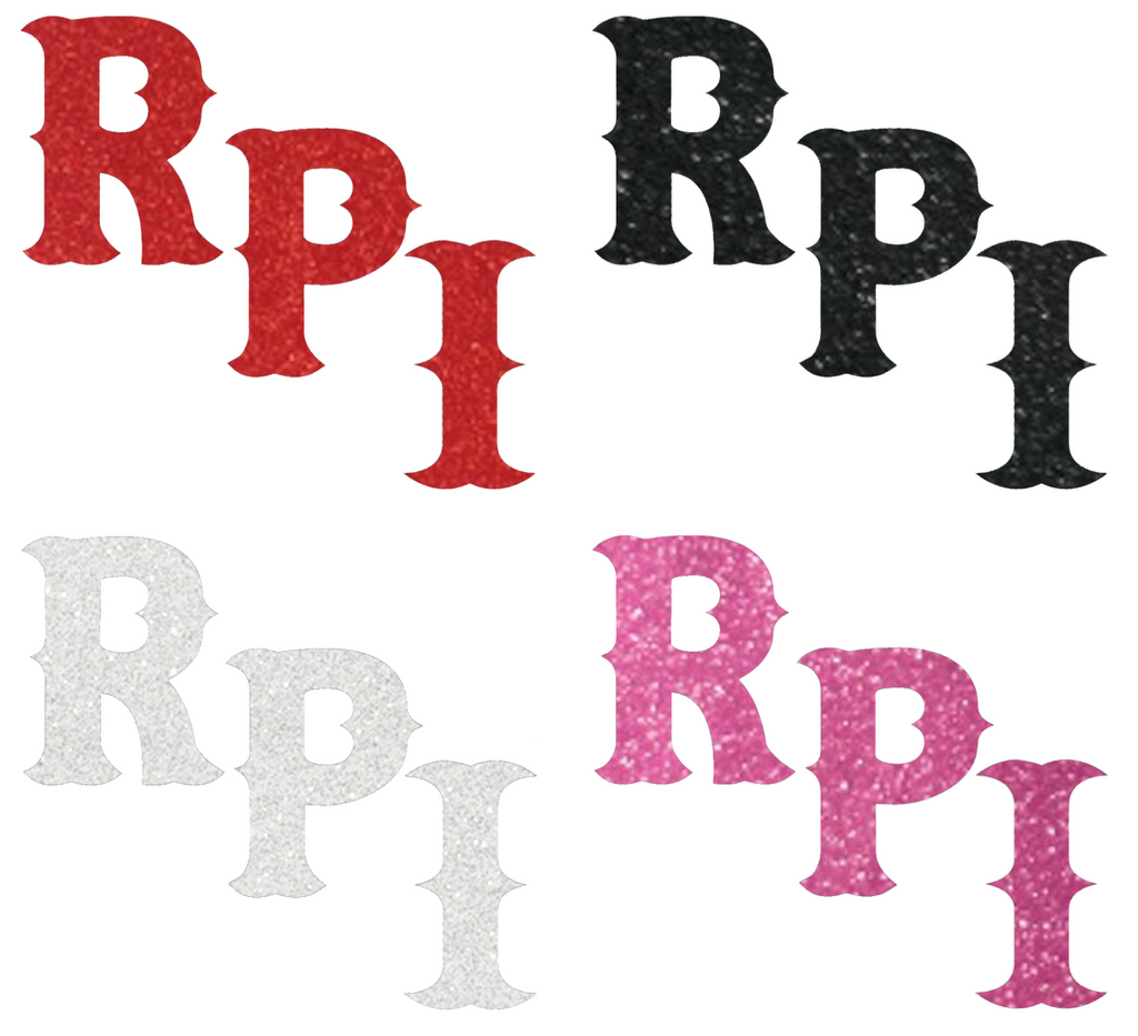 RPI Engineers Metallic Sparkle Team Logo Premium DieCut Vinyl Decal PICK COLOR & SIZE