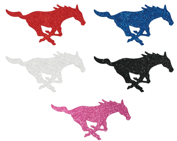 SMU Mustangs Metallic Sparkle Team Logo Premium DieCut Vinyl Decal PICK COLOR & SIZE