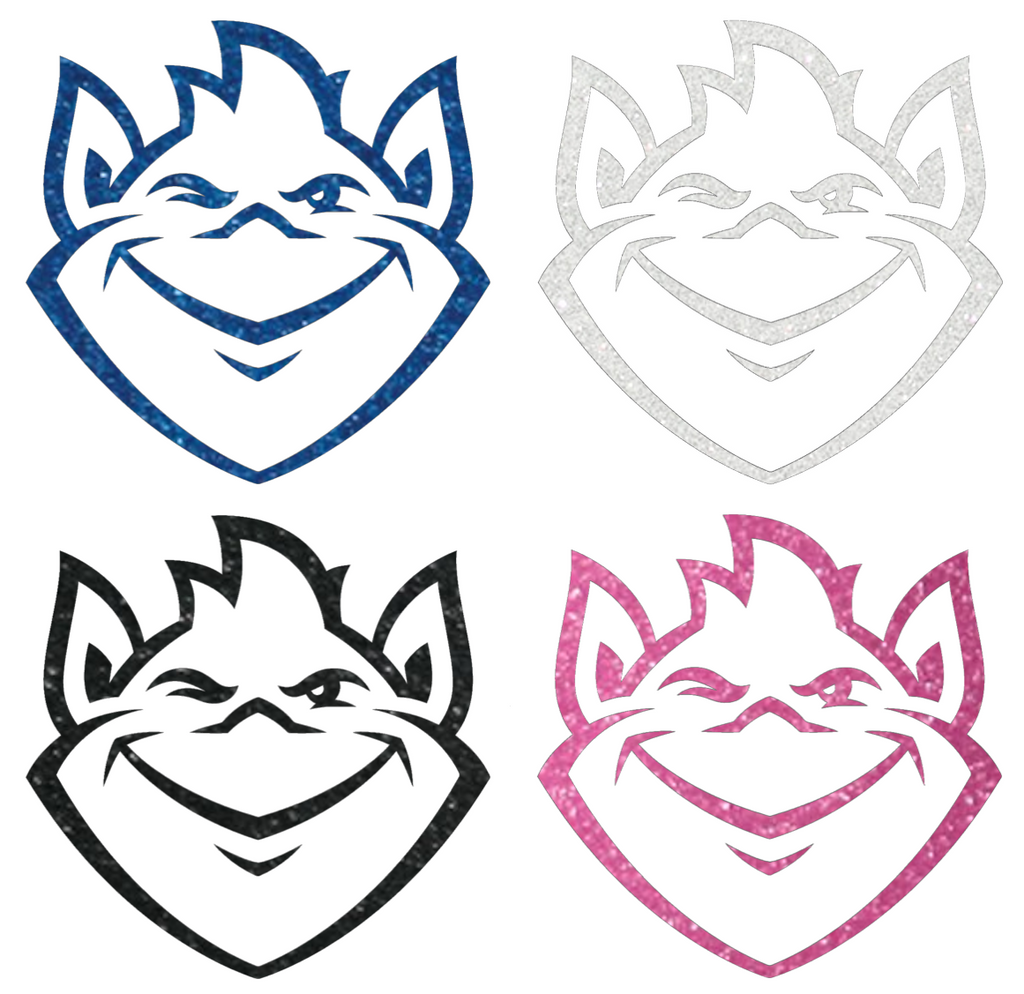 Saint Louis Billikens Metallic Sparkle Team Logo Premium DieCut Vinyl Decal PICK COLOR & SIZE