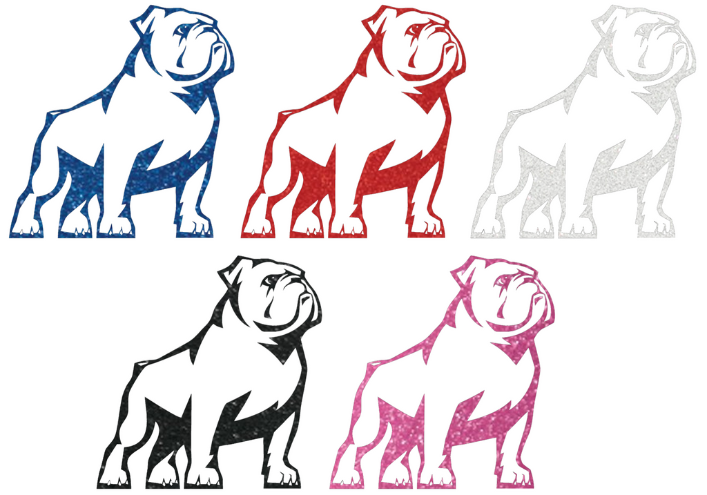 Samford Bulldogs Metallic Sparkle Team Logo Premium DieCut Vinyl Decal PICK COLOR & SIZE