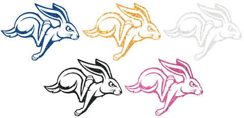 South Dakota State Jackrabbits Metallic Sparkle Team Logo Premium DieCut Vinyl Decal PICK COLOR & SIZE