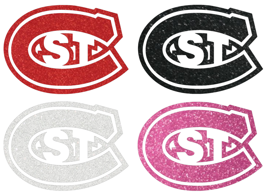 St Cloud State Huskies Metallic Sparkle Team Logo Premium DieCut Vinyl Decal PICK COLOR & SIZE