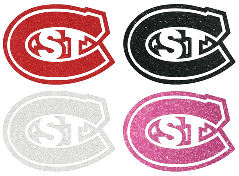 St Cloud State Huskies Metallic Sparkle Team Logo Premium DieCut Vinyl Decal PICK COLOR & SIZE