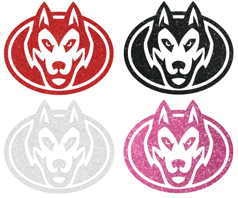 St Cloud State Huskies Metallic Sparkle Mascot Logo Premium DieCut Vinyl Decal PICK COLOR & SIZE