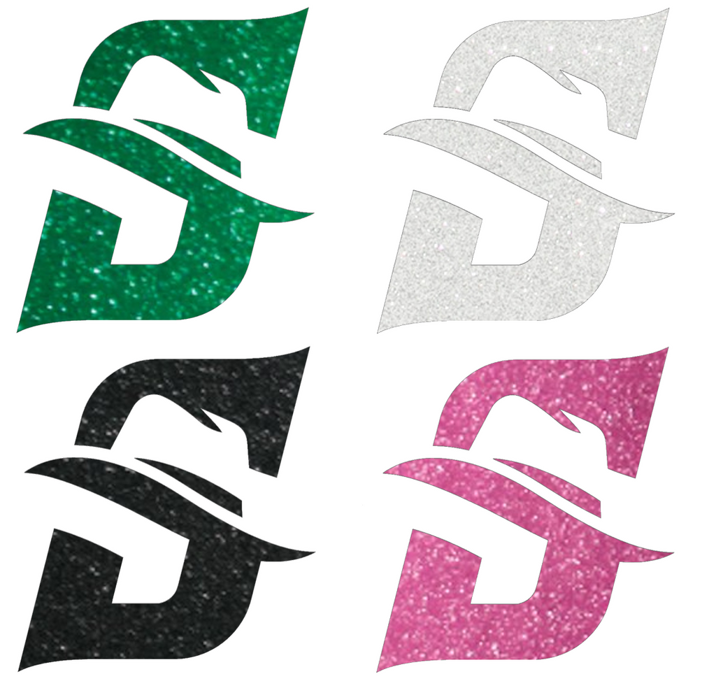 Stetson Hatters Metallic Sparkle Team Logo Premium DieCut Vinyl Decal PICK COLOR & SIZE