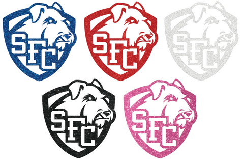 St Francis Terriers Metallic Sparkle Alternate Logo Premium DieCut Vinyl Decal PICK COLOR & SIZE