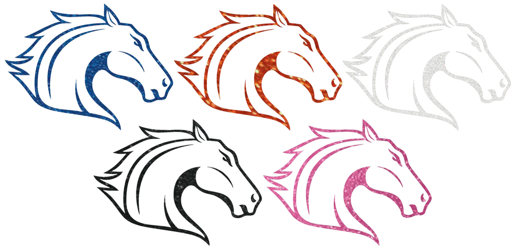 Texas Arlington Mavericks Metallic Sparkle Team Logo Premium DieCut Vinyl Decal PICK COLOR & SIZE