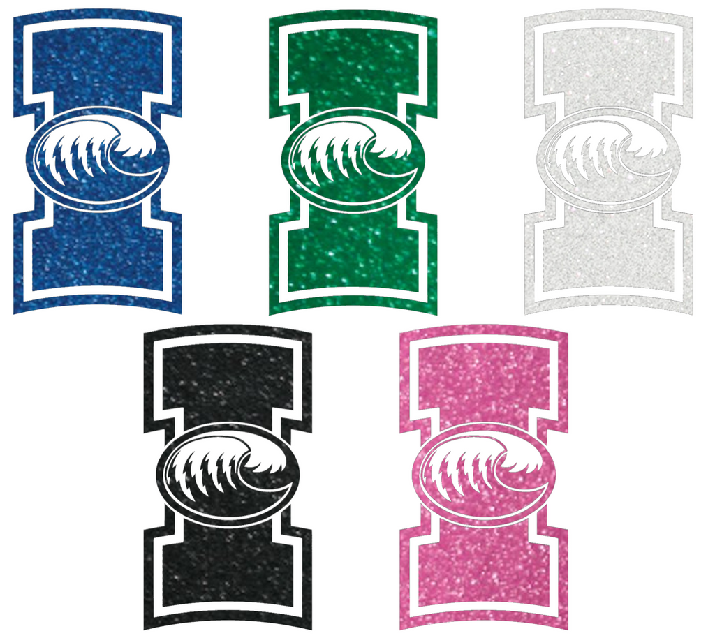 Texas A&M CC Islanders Metallic Sparkle Team Logo Premium DieCut Vinyl Decal PICK COLOR & SIZE