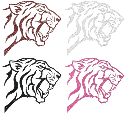 Texas Southern Tigers Metallic Sparkle Mascot Logo Premium DieCut Vinyl Decal PICK COLOR & SIZE