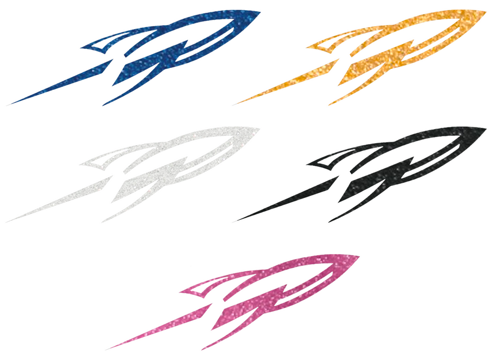 Toledo Rockets Metallic Sparkle Team Logo Premium DieCut Vinyl Decal PICK COLOR & SIZE