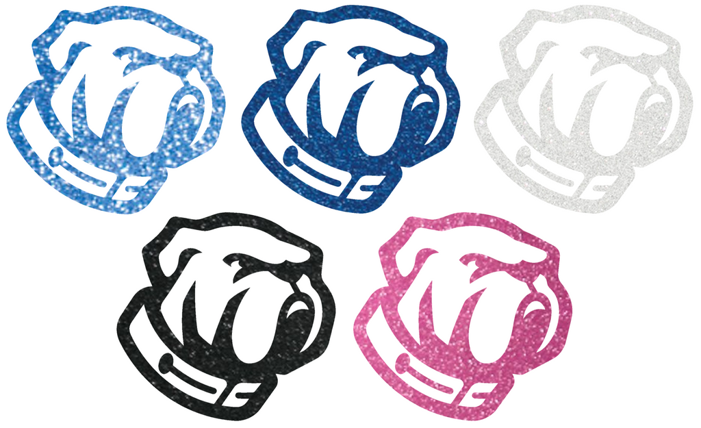 The Citadel Bulldogs Metallic Sparkle Mascot Logo Premium DieCut Vinyl Decal PICK COLOR & SIZE