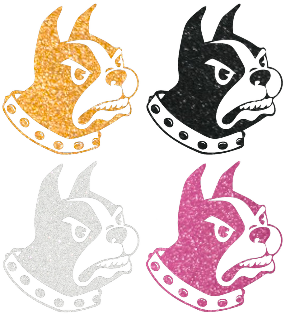 Wofford Terriers Metallic Sparkle Team Logo Premium DieCut Vinyl Decal PICK COLOR & SIZE